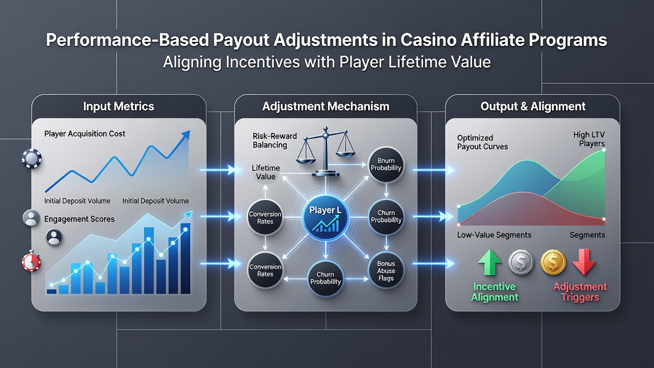 Analytics interface displaying player cohort retention curves and corresponding affiliate payout tiers