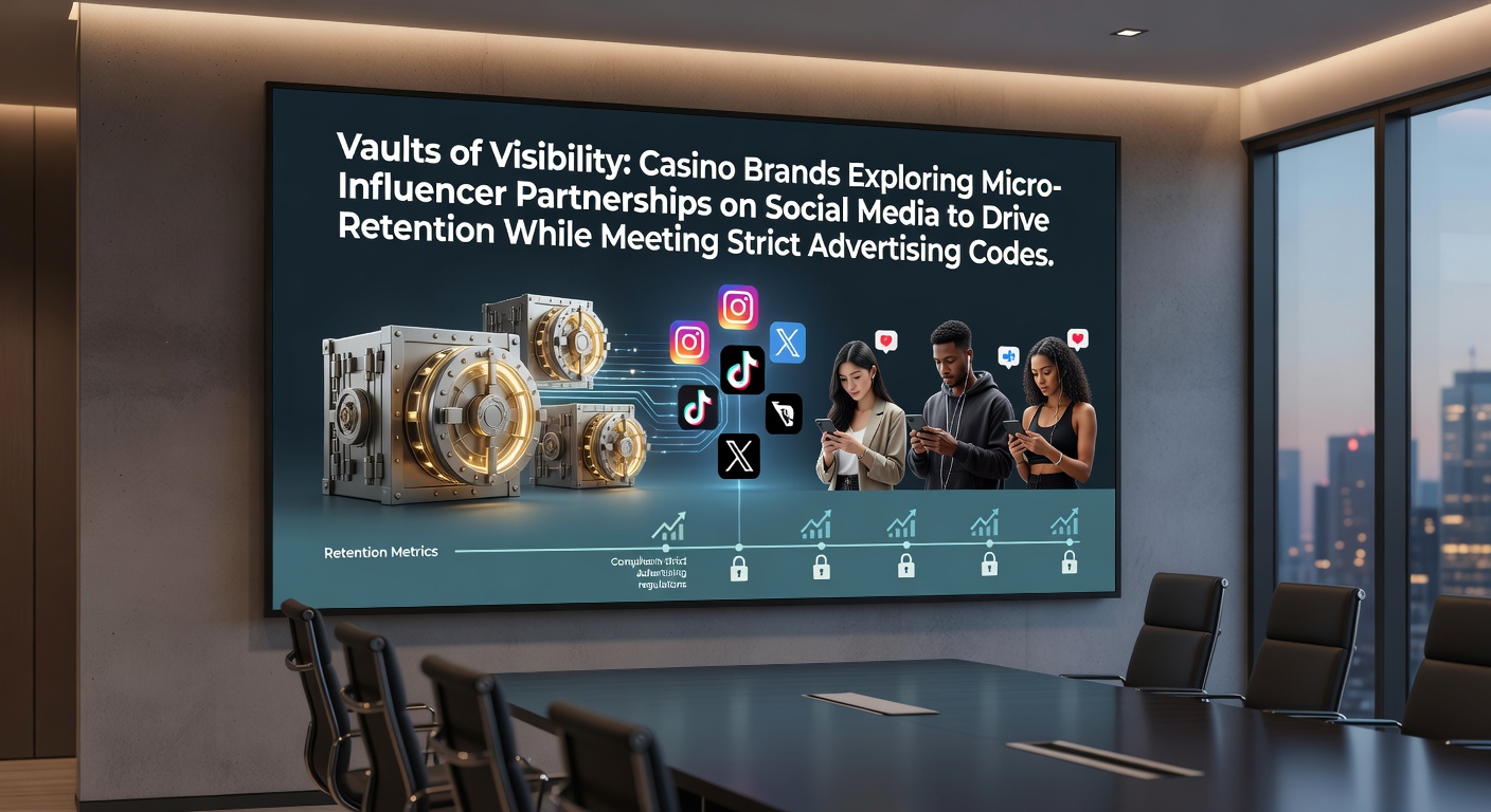 Casino marketing team reviewing micro-influencer campaign analytics on social media dashboards